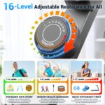 Máquina Elíptica ANCHEER AMA006033 ultrasilenciosa 550 lbs 16 niveles resistencia magnética