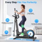 Máquina Elíptica ANCHEER AMA006033 ultrasilenciosa 550 lbs 16 niveles resistencia magnética