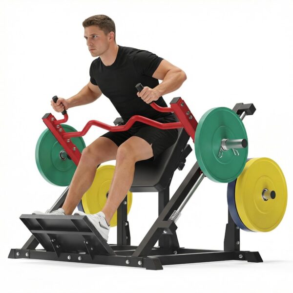 Máquina de fila lineal para gimnasio en casa, entrenador de espalda estilo Smith con rodamientos lineales, equipo compac