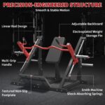 Máquina de fila lineal para gimnasio en casa, entrenador de espalda estilo Smith con rodamientos lineales, equipo compac