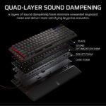 Teclado mecánico inalámbrico Corsair Vanguard 96 CH-91F901E-NA RGB 96% interruptores MLX intercambiables sondeo 8000Hz F