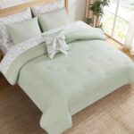 Juego de cama 8 piezas Felicity Jessica Simpson YMF Carpets JSAO001003 floral verde salvia King