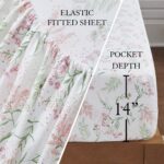 Juego de cama 8 piezas Felicity Jessica Simpson YMF Carpets JSAO001003 floral verde salvia King
