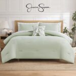 Juego de cama 8 piezas Felicity Jessica Simpson YMF Carpets JSAO001003 floral verde salvia King