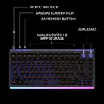 Teclado para juegos Logitech G512 X 75 920-013926 analógico mecánico DUAL SWAP TMR intercambiable en caliente táctil son