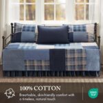 Juego de edredón con diseño de mosaicos Woolrich WR13-4088 colcha cabaña algodón prelavado para cama individual todas la