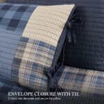 Juego de edredón con diseño de mosaicos Woolrich WR13-4088 colcha cabaña algodón prelavado para cama individual todas la
