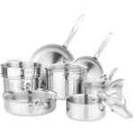 Batería de cocina de acero inoxidable 3 capas 11 piezas Viking ProClad 40011-9991-2C ollas sartenes cacerolas colador ta