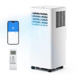 Aire acondicionado portátil EUHOMY PAC017-14K 14000 BTU refrigeración calor deshumidificador ventilador 500 CFM para esp