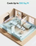 Aire acondicionado portátil EUHOMY PAC017-14K 14000 BTU refrigeración calor deshumidificador ventilador 500 CFM para esp