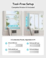 Aire acondicionado portátil EUHOMY PAC017-14K 14000 BTU refrigeración calor deshumidificador ventilador 500 CFM para esp