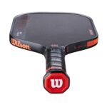 Wilson Blaze SF Tour 16 Paleta de Pickleball - Negro/Rojo, 4-1/4"