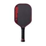 Wilson 's Blaze SF Pro 13 - Paleta de pickleball - Negro/Rojo, 4-1/4"