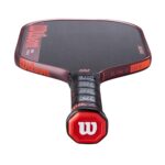 Wilson 's Blaze SF Pro 13 - Paleta de pickleball - Negro/Rojo, 4-1/4"