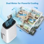 Aire Acondicionado Portátil Garvee JHS INC JHS-A020B-10KR-D 15000 BTU 3 en 1 refrigeración deshumidificador ventilador t