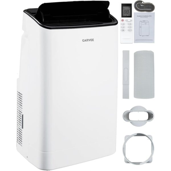 Aire acondicionado portátil 3 en 1 Garvee JHS INC JHS-A020J-09KR-D 14000 BTU refrigeración deshumidificador ventilador 7