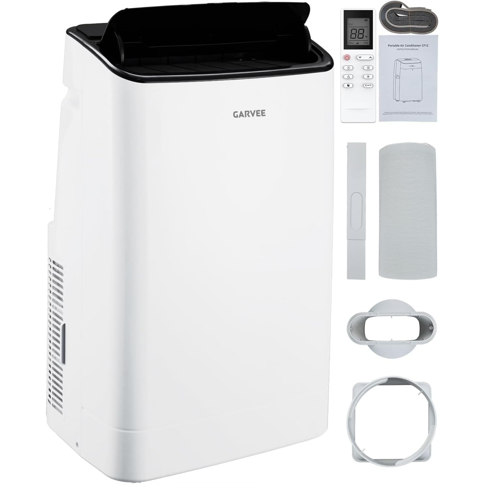 Version 1.0.0 Aire acondicionado portátil 3 en 1 Garvee JHS INC JHS-A020J-09KR-D 14000 BTU refrigeración deshumidificador ventilador 7