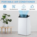 Aire acondicionado portátil 3 en 1 Garvee JHS INC JHS-A020J-09KR-D 14000 BTU refrigeración deshumidificador ventilador 7