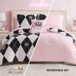 Juicy Couture Royal Argyle YMF Carpets Inc. JYAO002804 juego de cama reversible King 8 piezas en bolsa