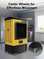 Enfriador evaporativo de pantano Uthfy JH-50AI-2 6500 CFM 48 pulgadas tanque 19 galones 3 velocidades oscilacion 120 gra
