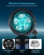 Destilador de Agua VEVOR Water Distiller 900W Purificador de Mesa 6 Litros Jarra de Vidrio Cuerpo de Acero