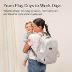 UPPAbaby Mochila cambiadora - Múltiples compartimentos de almacenamiento - Bolsillos laterales para botella + laptop - F