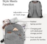 UPPAbaby Mochila cambiadora - Múltiples compartimentos de almacenamiento - Bolsillos laterales para botella + laptop - F