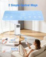 Aire acondicionado portátil 3 en 1 Line Blaster PAC-A016B-07KR 12000 BTU deshumidificador ventilador silencioso enfría h