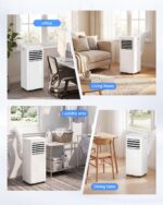 Aire acondicionado portátil 3 en 1 Line Blaster PAC-A016B-07KR 12000 BTU deshumidificador ventilador silencioso enfría h
