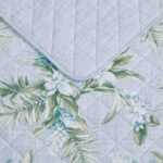 Juego de edredón Tommy Bahama Revman International A0011583 King algodón suave reversible 3 piezas diseño costero con fu