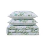 Juego de edredón Tommy Bahama Revman International A0011583 King algodón suave reversible 3 piezas diseño costero con fu