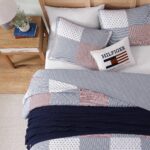 Juego de edredón reversible Tommy Hilfiger Revman International A0012924 tamaño King percal de algodón rayas reversibles
