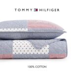 Juego de edredón reversible Tommy Hilfiger Revman International A0012924 tamaño King percal de algodón rayas reversibles