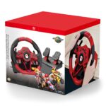 Volante de Carreras con Pedales HORI Mario Kart Pro Deluxe NSX-123U para Nintendo Switch 2 con licencia oficial Nintendo