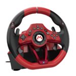 Volante de Carreras con Pedales HORI Mario Kart Pro Deluxe NSX-123U para Nintendo Switch 2 con licencia oficial Nintendo