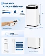Aire Acondicionado Portátil PeakPursuit 10000 BTU 4 en 1 refrigeración deshumidificador ventilador modo sueño control re