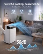 Aire Acondicionado Portátil PeakPursuit 10000 BTU 4 en 1 refrigeración deshumidificador ventilador modo sueño control re