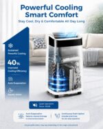 Aire Acondicionado Portátil PeakPursuit 10000 BTU 4 en 1 refrigeración deshumidificador ventilador modo sueño control re