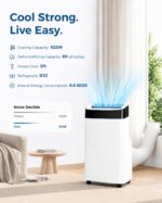 Aire Acondicionado Portátil PeakPursuit 10000 BTU 4 en 1 refrigeración deshumidificador ventilador modo sueño control re