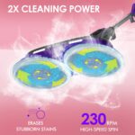 Trapeador de Vapor BOJUK F2-01 con Almohadillas Giratorias 230 RPM 4 Modos Faros LED 6 Almohadillas Lavables