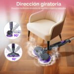 Trapeador de Vapor BOJUK F2-01 con Almohadillas Giratorias 230 RPM 4 Modos Faros LED 6 Almohadillas Lavables