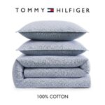Juego de funda de edredón Tommy Hilfiger Revman International A0010928 algodón reversible King americana clásica 3 pieza