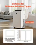 Aire acondicionado portátil y calentador 5 en 1 con panel táctil LED y control remoto VEVOR OL-BA015E-9.5HD 14000 BTU 98