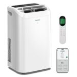 Aire acondicionado portátil ZAFRO A9046D-8K 12050 BTU 8050 BTU SACC sin drenaje 500 pies cuadrados ultra silencioso 44 d
