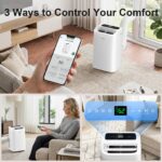 Aire acondicionado portátil ZAFRO A9046D-8K 12050 BTU 8050 BTU SACC sin drenaje 500 pies cuadrados ultra silencioso 44 d