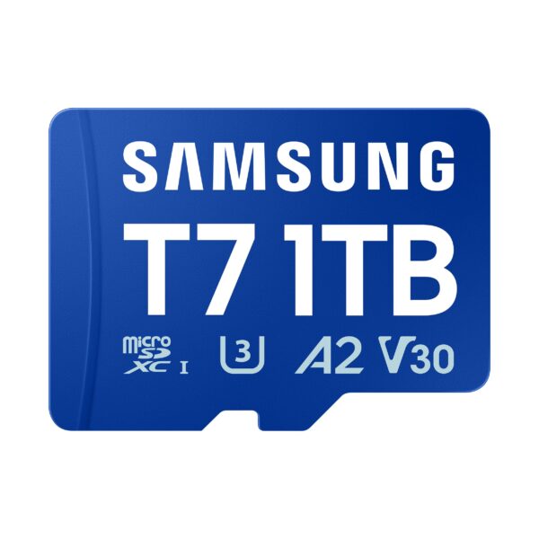 Samsung microSDXC T7 1TB, velocidades de transferencia de hasta 170 MB/s, hecho para jugadores casuales, creadores afici