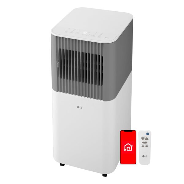 Aire acondicionado portátil inteligente LG LP0626PGSF 6000 BTU SACC 10000 BTU ASHRAE 115V 250 pies cuadrados control rem