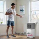 Aire acondicionado portátil LG LP0626PGF 6000 BTU SACC 10000 BTU ASHRAE 115V 250 pies cuadrados control remoto LCD silen