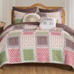 Juego de colcha Priya Vintage Boho Greenland Home Fashions GL-2511BMSQ Full Queen 3 piezas estilo bohemio vintage