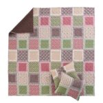 Juego de colcha Priya Vintage Boho Greenland Home Fashions GL-2511BMSQ Full Queen 3 piezas estilo bohemio vintage